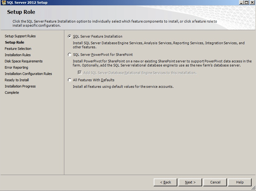 sql server setup 6