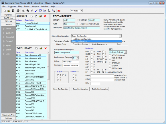 Skyvector is a free online flight planner. Flight Planner Command Software