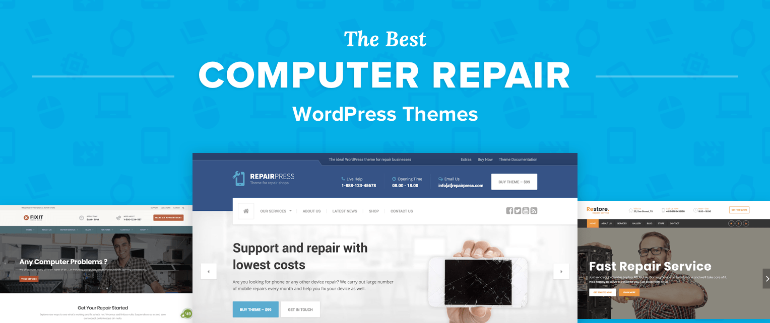 We offer simple packages to get client . Top 9 Best WordPress Themes for Computer Repair Businesses in 2019