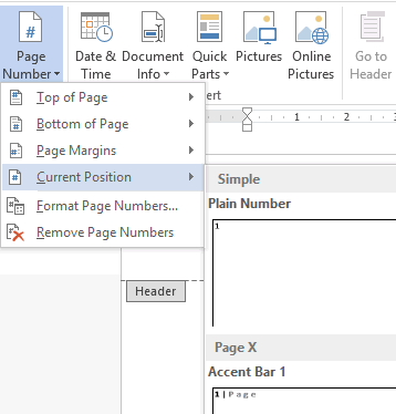 Cara Menyisipkan Nomor Halaman di Header Footer Word yang Ada Isi –  Computer 1001
