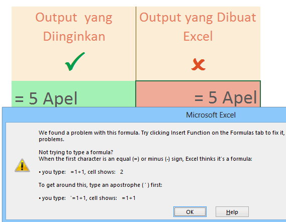 2 Cara Mencegah Excel Mengubah Tanda = + – Menjadi Formula – Computer 1001