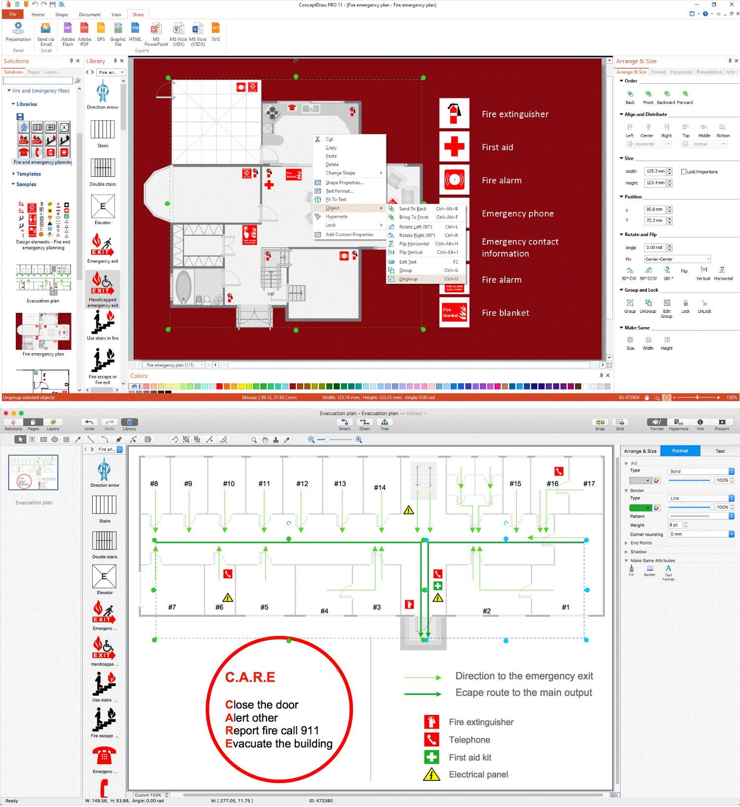 Free Emergency Evacuation Floor Plan Template | Viewfloor.co