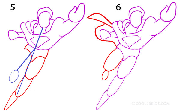 How To Draw Superman Step By Step Pictures