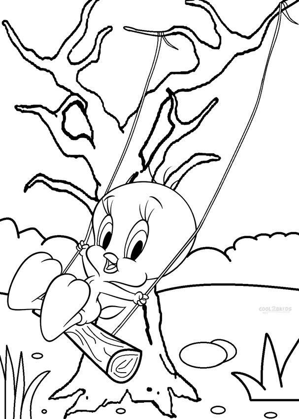 printable tweety coloring pages for kids