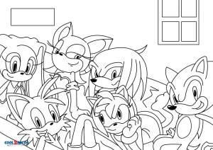 printable sonic coloring pages for kids