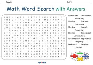 printable math word search cool2bkids