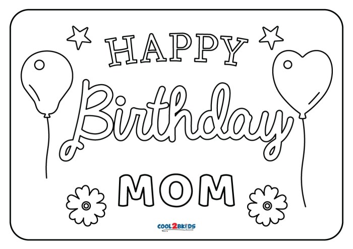 Printable Birthday Coloring Sheets terbaru