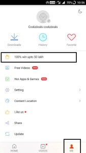 VidmateFun Loot - Win Rs.5000 Paytm Cash,Laptops(Same Like Uc)