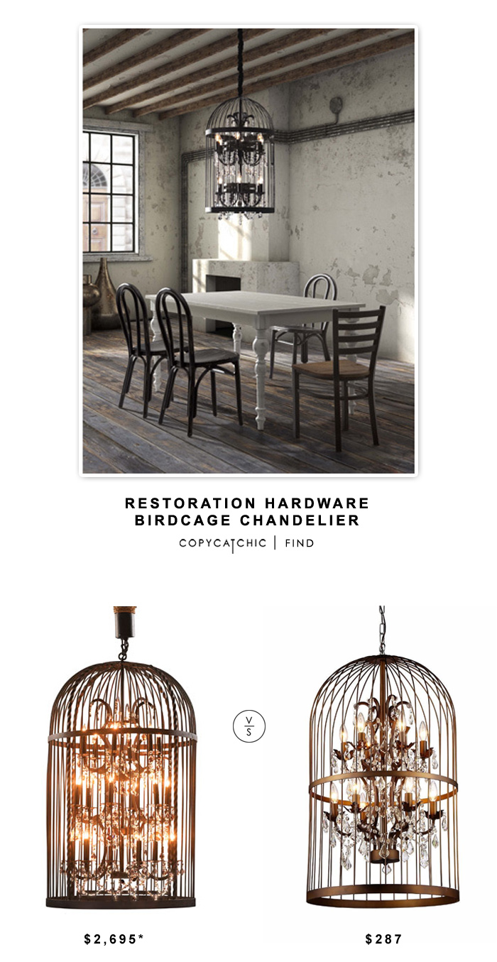 Restoration Hardware Birdcage Chandelier copycatchic