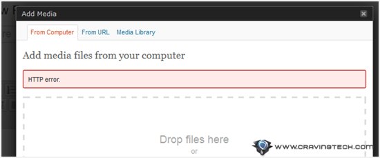 Uploading a smaller image may help. WordPress HTTP Error when uploading image
