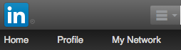 LinkedIn Hamburger menu