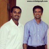 Subramanin sir with Rahul Dravid (India Player )