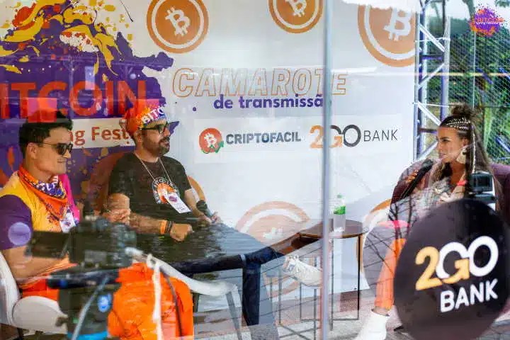 CriptoFácil/2GO Box au Bitcoin Spring Festival. Source : Divulgation.