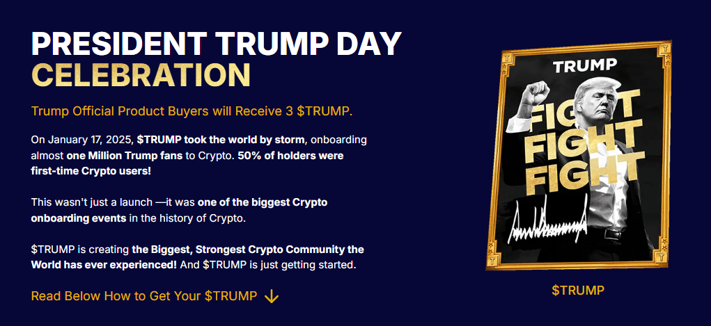 Memecoin Trump Airdrop. Source: getTrumpMemesa
