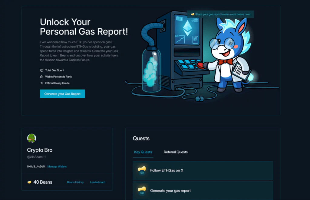 Largage aérien ETHGas Ethereum