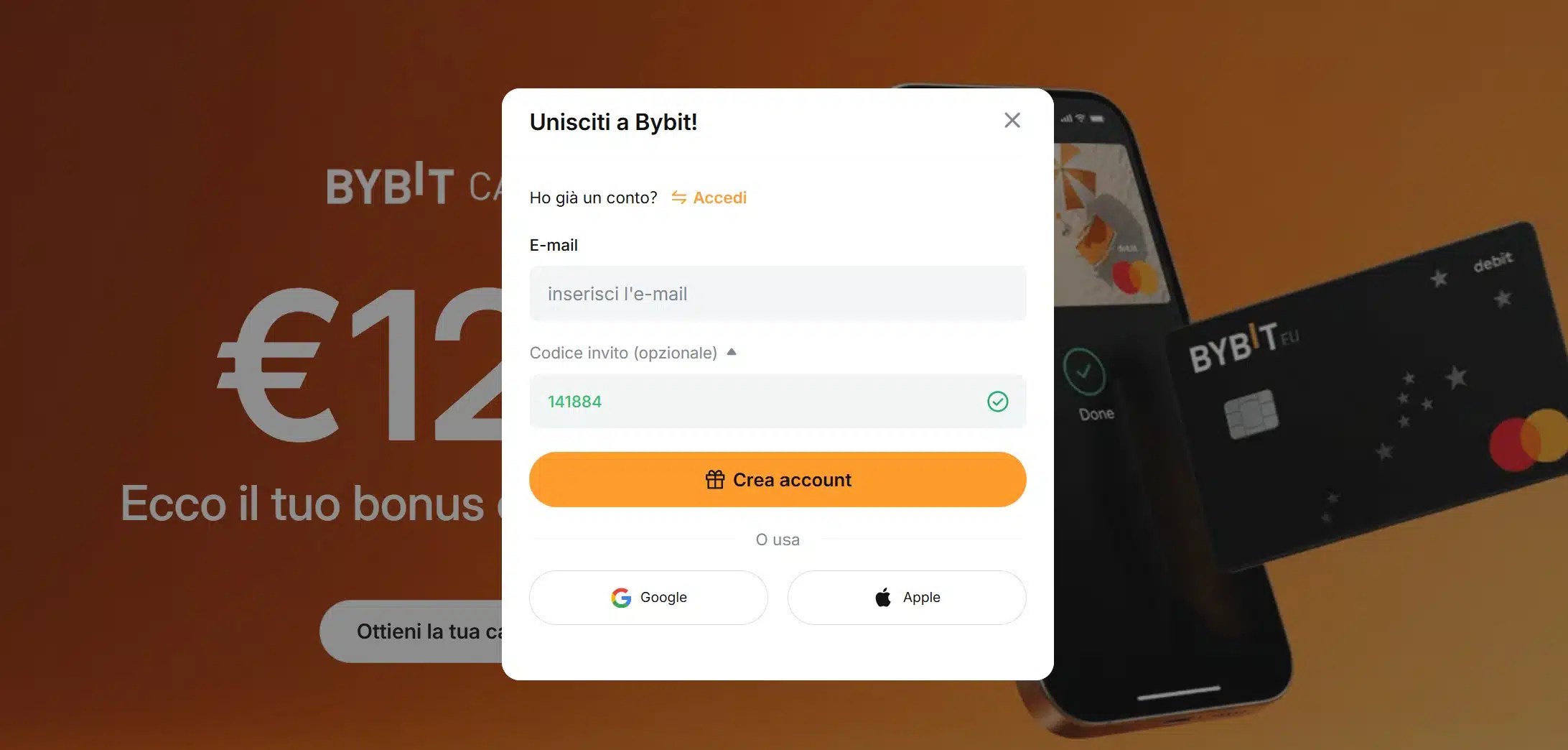 Demander et obtenir la Bybit Card EU