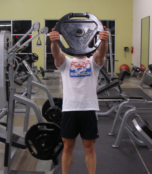 Begin by lying on your right side with your right elbow directly lined under your shoulder. Plate Raises Shoulder Exercise Video Example