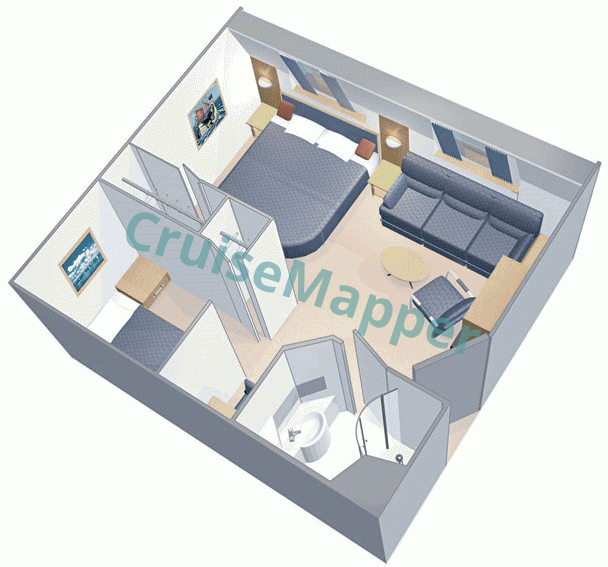 It's the ultra spacious ocean view with large balcony (1a) that have the pullman's. Liberty Of The Seas Cabins And Suites Cruisemapper