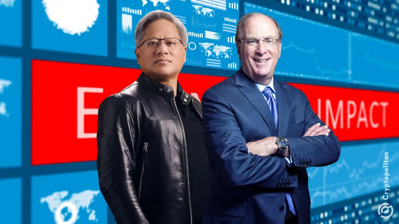 BlackRock’s Larry Fink and Nvidia’s Jensen Huang discuss AI and labor market at Davos