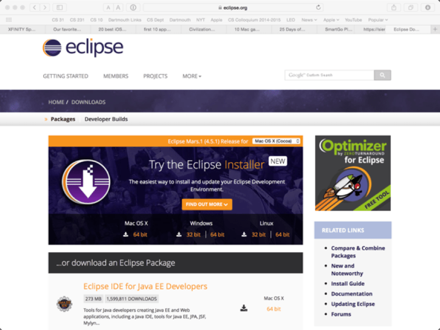 Installing Java 8 And Eclipse On Mac Os X