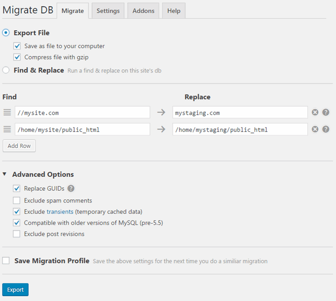 Import all entities into wordpress · step 3: Migrate Your Database Using Wp Migrate Db Cssigniter
