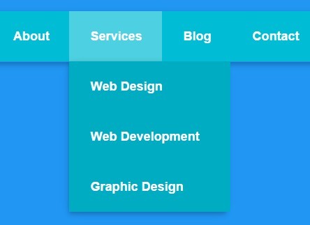 Simple Clean Pure CSS3 Dropdown Menu | CSS Script