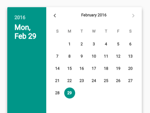 Material Design Date Time Picker In Vanilla Javascript Css Script