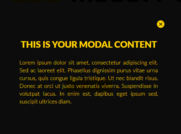 Minimal Fullscreen Modal Library In Pure CSS - modal.css | CSS Script