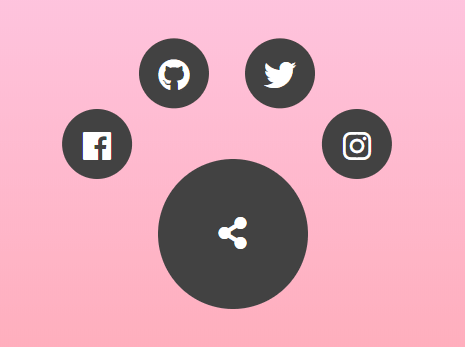 Radial Popup Menu In Pure CSS – Circle Menu