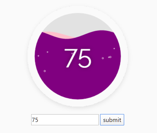 Liquid Progress Indicator With Javascript And Canvas Fluid Meter