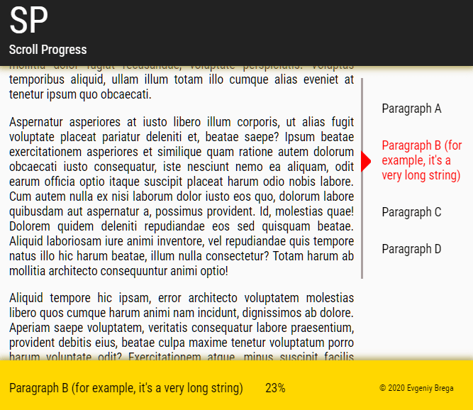 Tiny ScrollSpy & Scroll Progress Indicator In JavaScript - Scroll ...