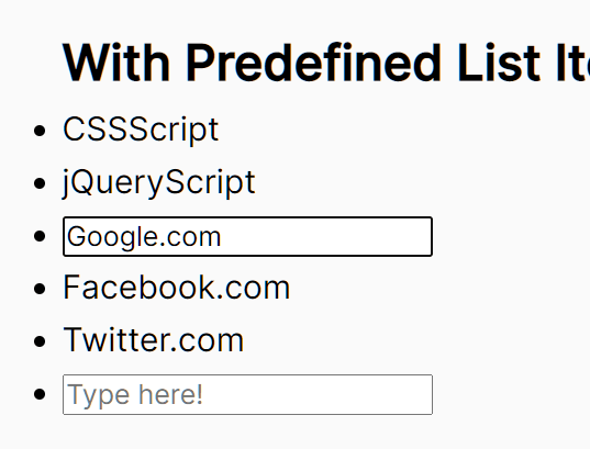 Easy List Manipulation JavaScript Library - ListExtender.js | CSS Script