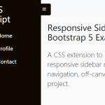Responsive Sidebar Navigation For Bootstrap 5