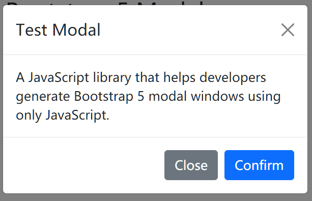 Tiny Bootstrap 5 Modal Generator