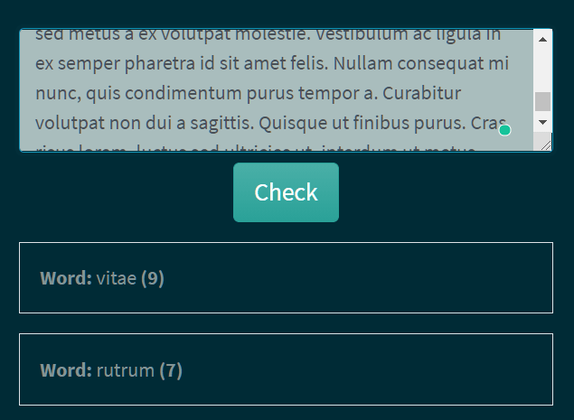 Duplicate Word Finder In Vanilla JavaScript | CSS Script