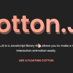 Mouse Interaction Animation In JavaScript – cotton.js