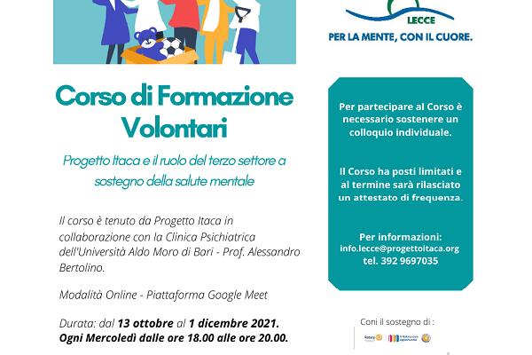 Formazione Volontari: Arriva Il Corso Di Progetto Itaca Lecce – Csv Brindisi Lecce 400_x_600_png