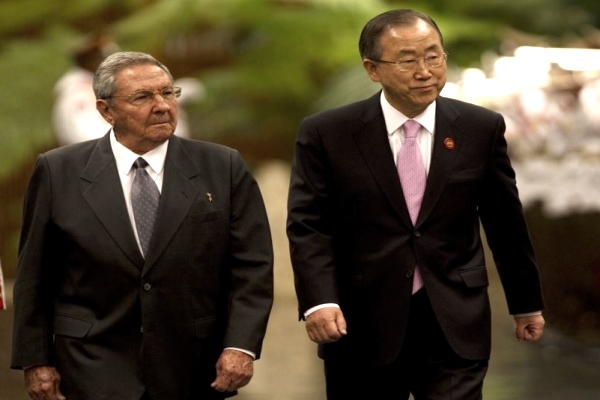 Ban Ki-moon pide a Cuba ratificar pactos de derechos humanos