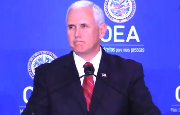 Vicepresidente Pence pide que Venezuela sea suspendida de la OEA