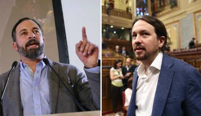 Pablo Iglesias; Santiago Abascal; España
