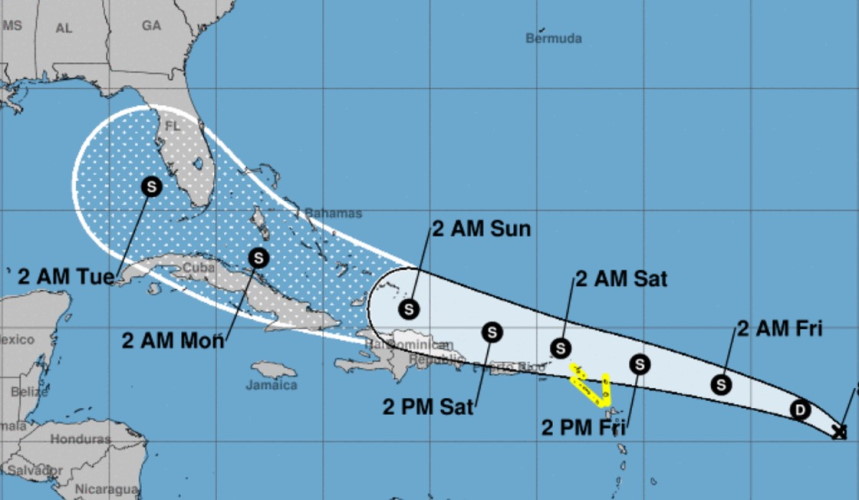 Depresión tropical número 13 podría afectar Cuba y Florida, advierte NHC