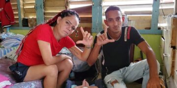 Bárbara Farrat Guillén y su esposo, Orlando Ramírez Cutiño