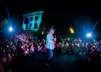 Díaz-Canel durante la clausura del Segundo Coloquio Internacional Patria, Actos, Cuba