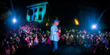 Díaz-Canel durante la clausura del Segundo Coloquio Internacional Patria, Actos, Cuba