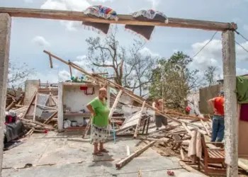 Una vivienda destruida por el huracán Ian en San Luis, Pinar del Río, Cuba