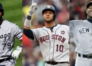 Tres peloteros cubanos emigrados