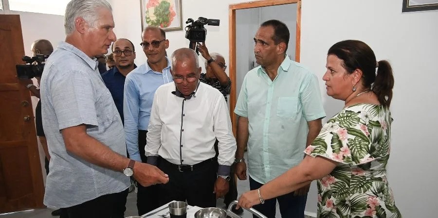 Miguel Díaz-Canel en el SAF "El Rampeño"