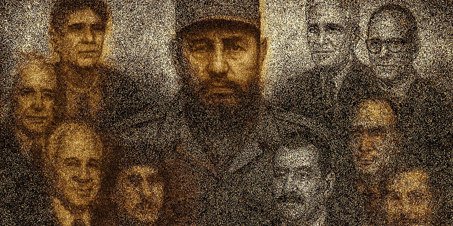 Fidel Castro y algunos de sus allegados