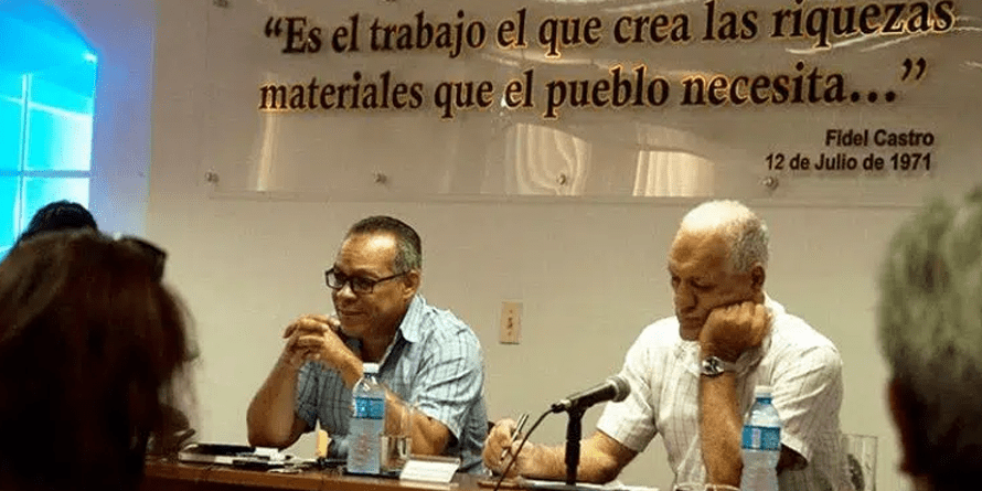 Jesús Otamendiz Campos (izquierda), nuevo ministro de Trabajo y Seguridad Social de Cuba