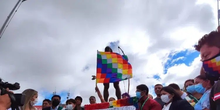 Simpatizantes del MAS en Bolivia, en enero de 2022